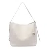 Hogan Adjustable Strap Leather Shoulder Bag In White