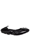Hogan Woman Ballet Flats Black Size 9 Soft Leather In Black