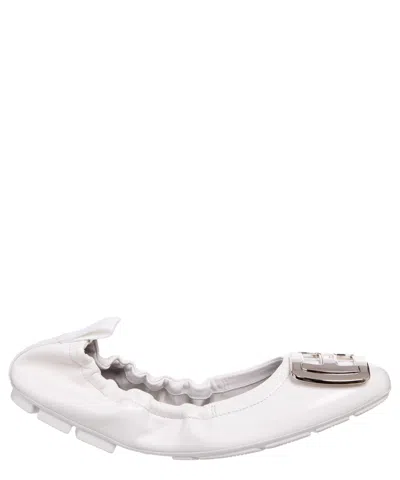 Hogan Ballet Flats In White