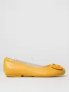Hogan Woman Ballet Flats Marigold Size 8 Leather In Yellow