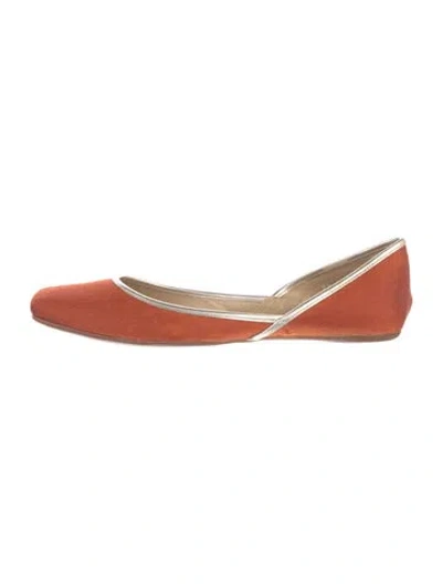 Pre-owned Hogan Ballet Flats In Orange