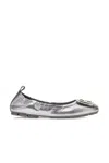 Hogan Stylish Loafers With Buckle And Elastic Trim In Silver