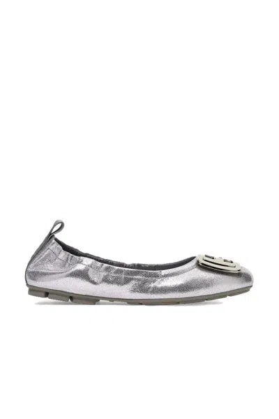 Hogan Ballet Flats In Silver