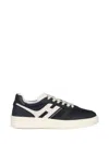 Hogan Basketball-inspired H630 Sneakers With Nubuk Leather In Black