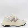 Hogan H669 Mesh And Suede Sneakers In White