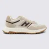 Hogan Suede, Smooth Leather And Mesh Hyperlight Sneakers In Neutral