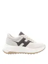 Hogan Ivory Suede And Nappa Leather Low-top Sneakers In White