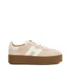 Hogan Beige H698 Sneakers In Gold