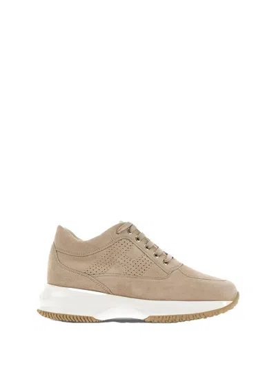 Hogan Beige Interactive Sneaker For In Neutral