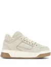 Hogan Round Toe Low-top Rubber Sole Sneakers In Beige