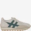 Hogan Leather Lace-up Trainers In Neutral
