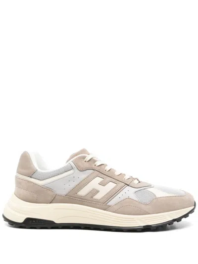Hogan Beige Logo Sneakers