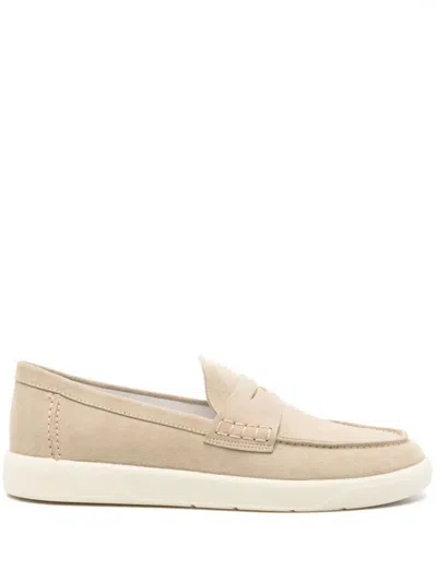 HOGAN BEIGE SLIP ON LOAFERS