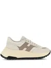 Hogan Beige Sneakers With Padded Ankle And Logo Accents In Beige