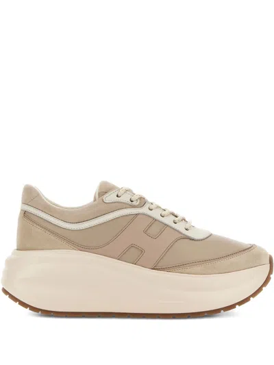 Hogan Beige Sneakers In Neutral