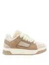 Hogan Brown Platform Lace Up Sneakers In Marrón