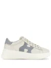 Hogan Beige Sneakers With Suede Accents And Sole