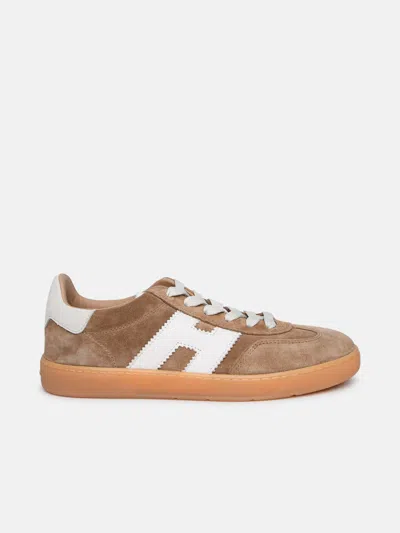 Hogan Beige Suede Sneakers