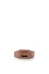Hogan Belt With Logo In Hammered Leather