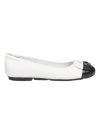 Hogan H661 Leather Ballerina Shoes In White