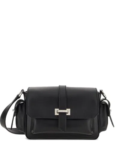 Hogan Black Flap Small Crossbody Bag