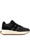 Hogan H641 Black Leather Sneakers In Black