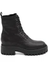 Hogan 20mm Lace-up Platform Boots In Black