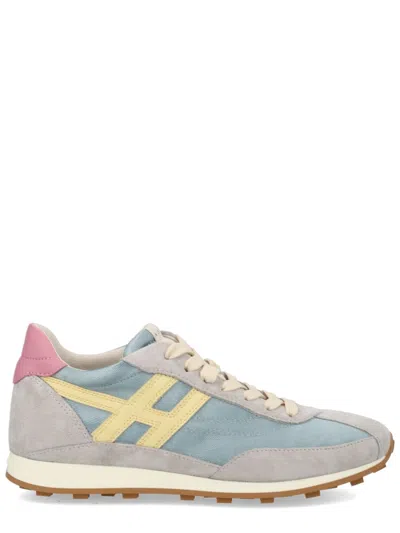 Hogan Black Leather Footwear In Multi