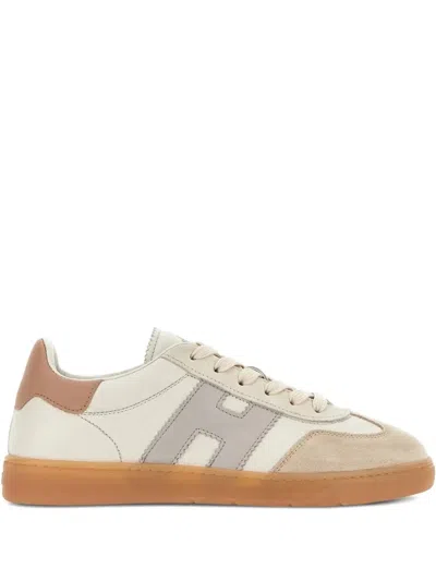 Hogan Black Leather Footwear In Multi