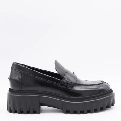 Hogan Flat Shoes Blacks And Greys