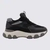 Hogan Black Hyperactive Leather Sneakers In Black
