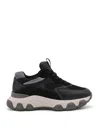 Hogan Black Hyperactive Leather Sneakers In Black