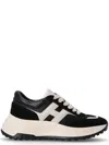 Hogan Hi-fi Panelled Lace-up Sneakers In Black