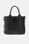 Hogan Black Script Medium Tote Bag In Black