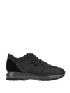 Hogan Men's Interactive H Sneakers In Black