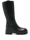 Hogan H700 Ankle Boots Pull Tabs In Black