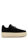 Hogan Skyscraper Suede Platform Sneakers In Nero