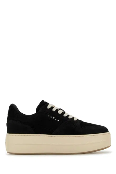 Hogan Black Suede Skyscraper Sneakers