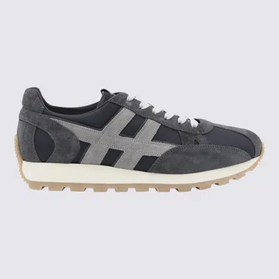 Hogan Blue And Grey Sneakers