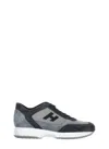 Hogan Interactive Sneakers In Suede And Smooth Leather With Technical Fabric Inserts In Multi