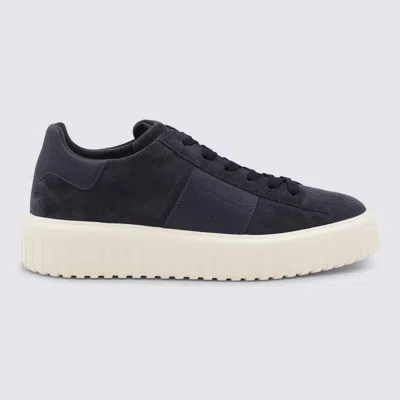 Hogan Blue Leather Sneakers