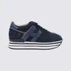HOGAN BLUE LEATHER SNEAKERS
