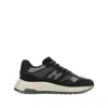 Hogan Suede And Smooth Leather Hyperlight Sneakers With Technical Fabric Inserts In Black