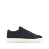 Hogan Black Suede Slip-on Shoes With Contrasting Sole