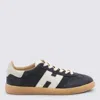 Hogan Low Top Sneakers Suede Upper Rubber Sole In Black