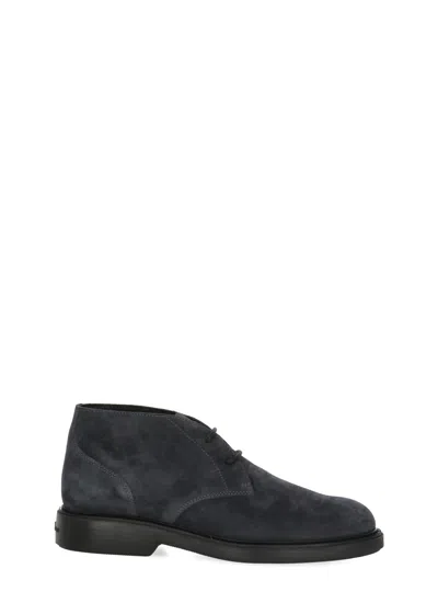 Hogan Chukka Boots Men Color Blue In Animal Print