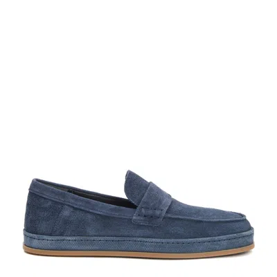HOGAN BLUE SUEDE SLIP-ON