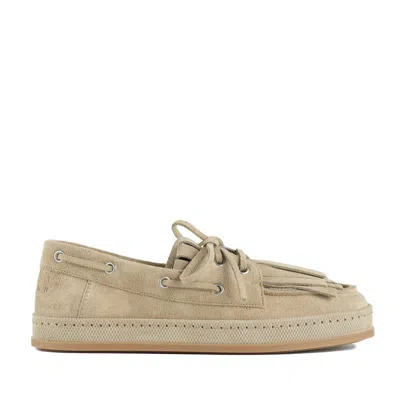 Hogan Boat Shoes H683 In Beige