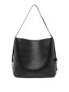 Hogan Medium Leather Shoulder Bag In Black