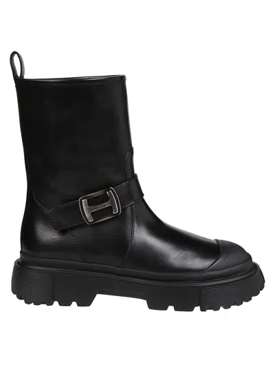 Hogan Boots In Black